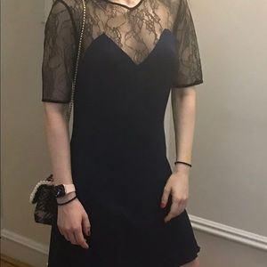 Ellus Silk Dress in Navy